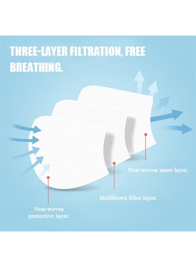 مجموعة من 40 قناعًا، غطاء وجه من القماش مقاوم للغبار والشمس (ملون) - Image 4